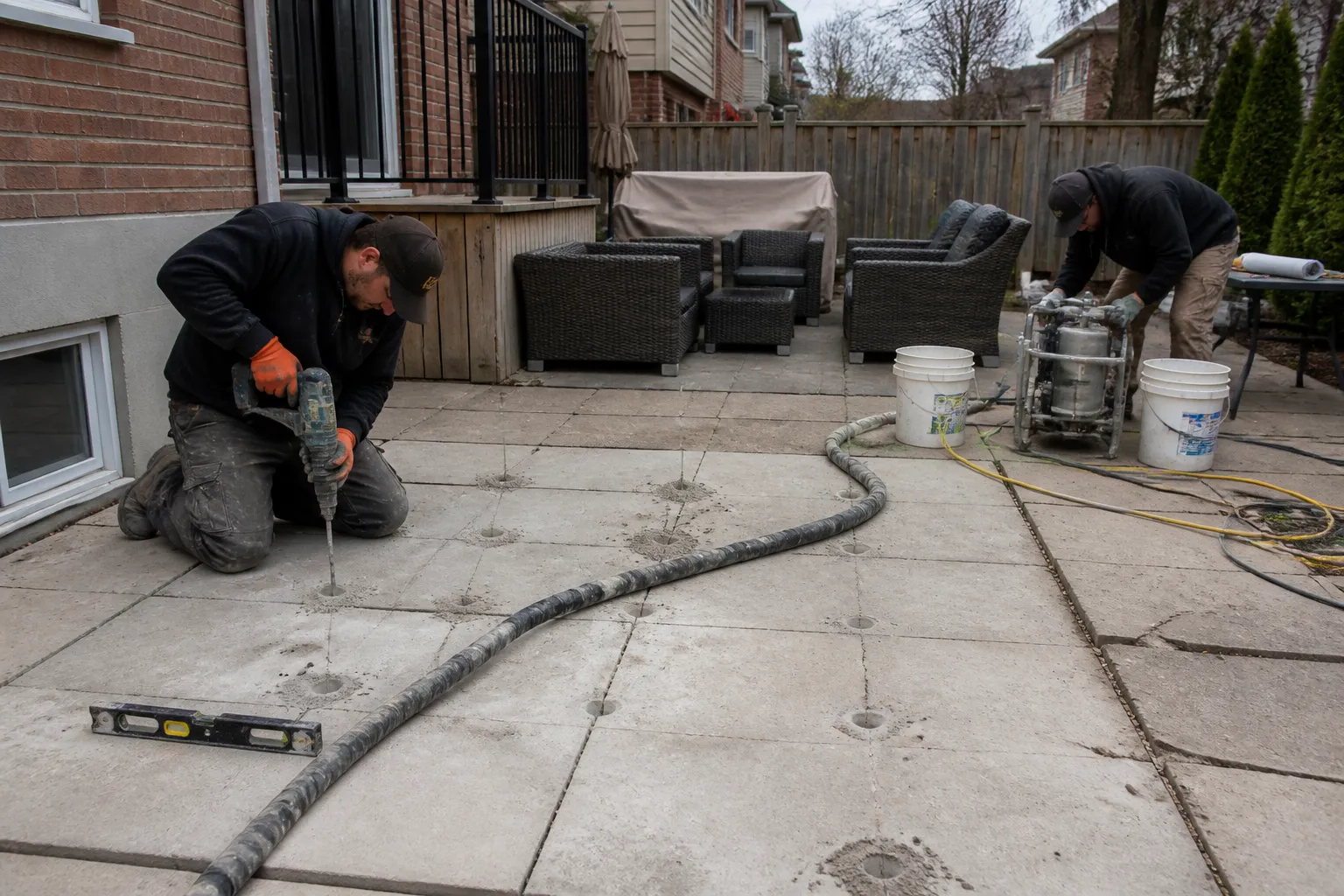 Patio Concrete Leveling