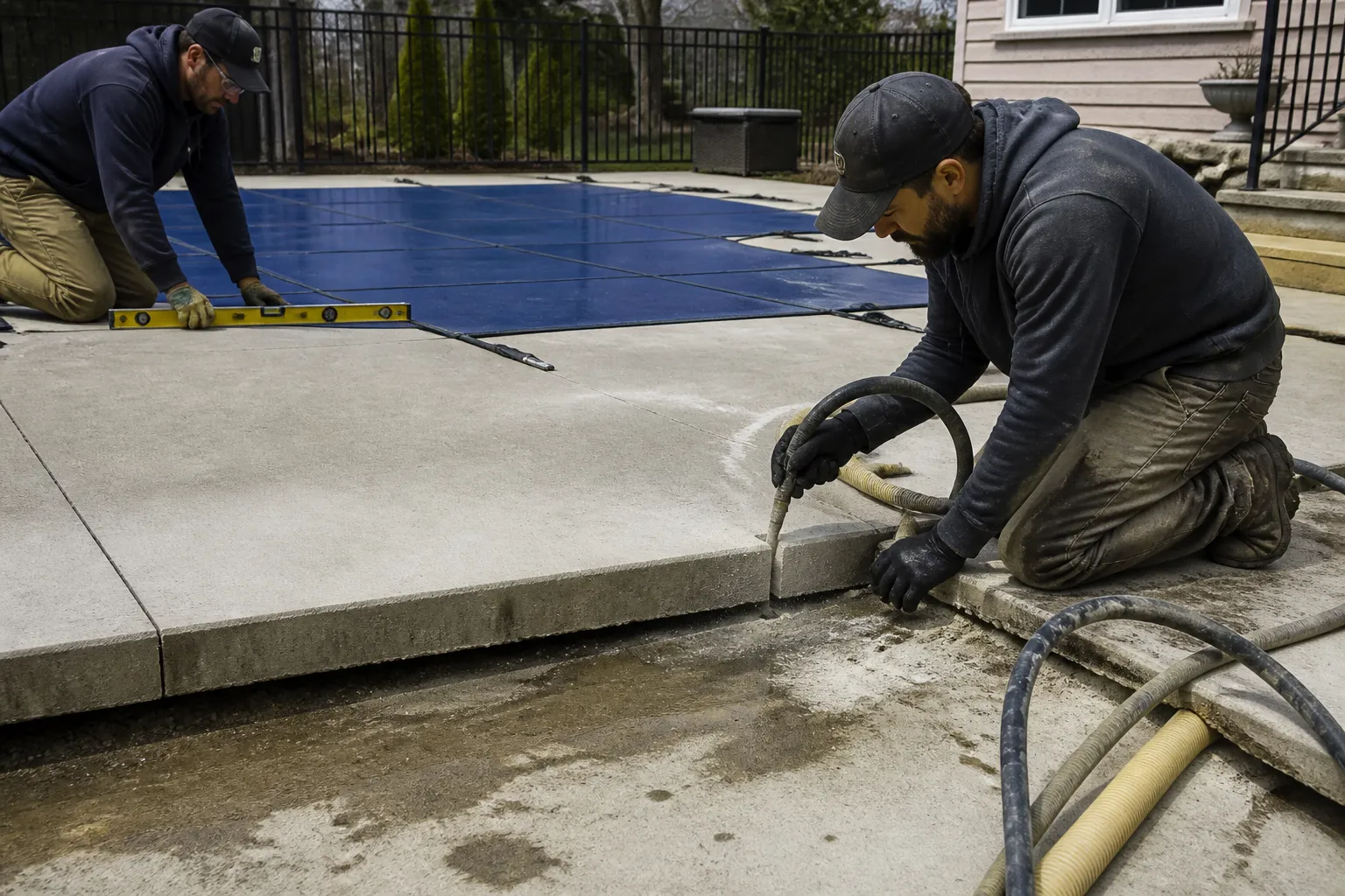 Pool Deck Concrete Leveling