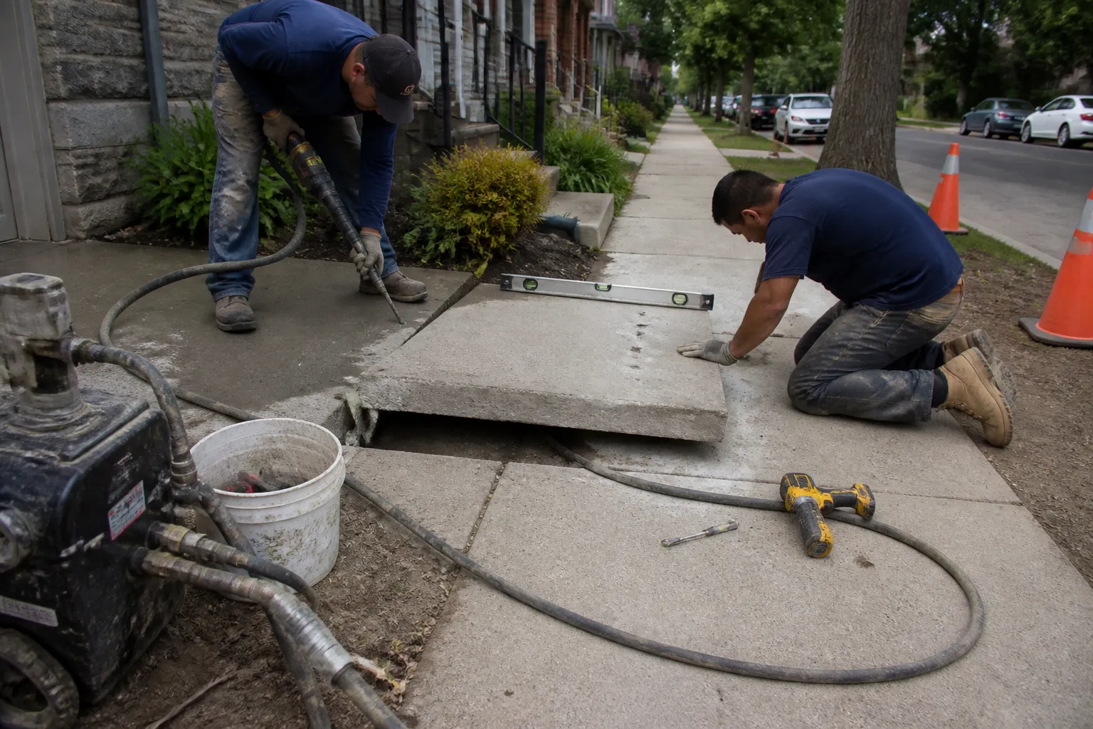 Sidewalk Concrete Leveling