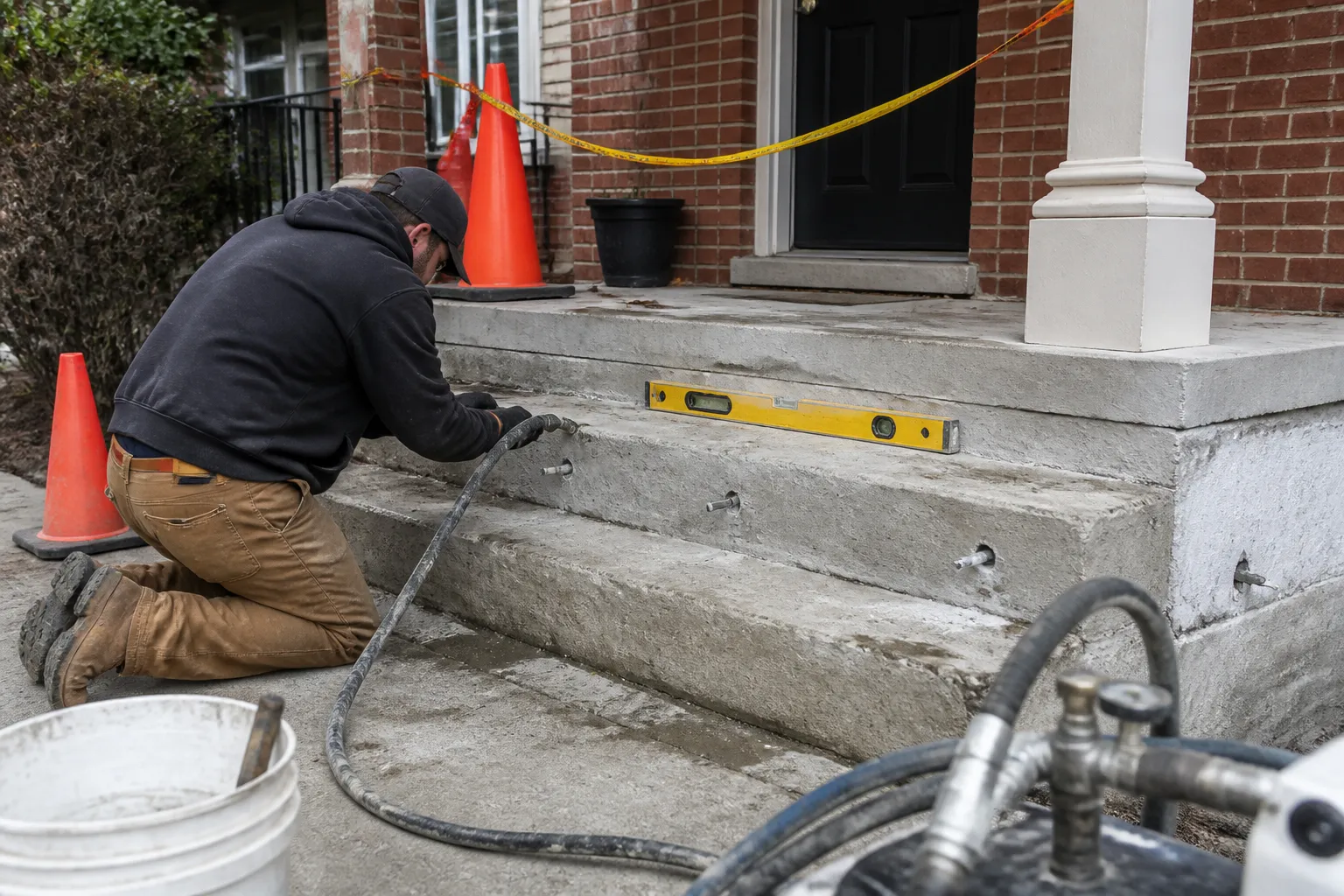 Concrete Step & Porch Leveling