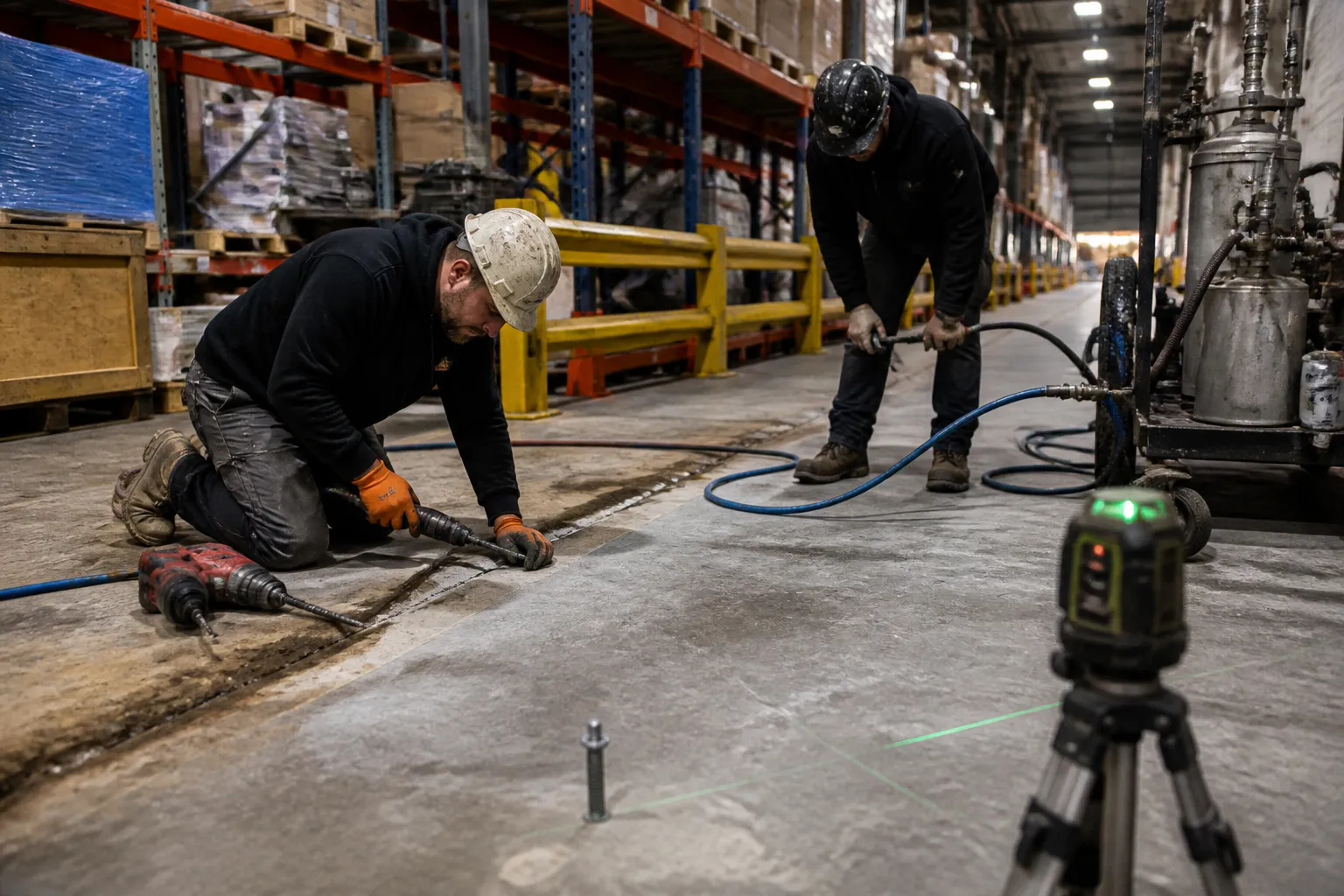 Warehouse & Industrial Concrete Leveling